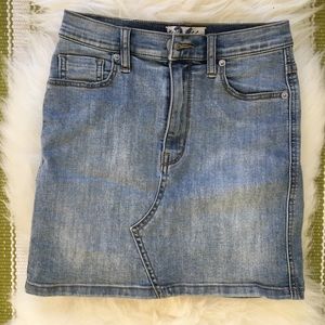 Free people tight jean skirt